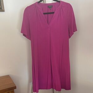 J. Jill Fuchsia Short Sleeve Dress